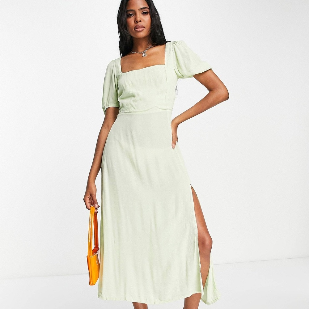 ASOS back strappy sage dress